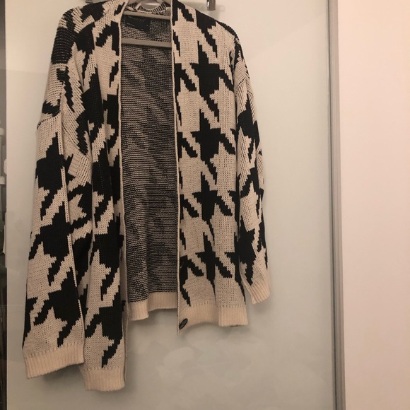 ASOS unisex houndstooth coord cardigan - Picture 4 of 5